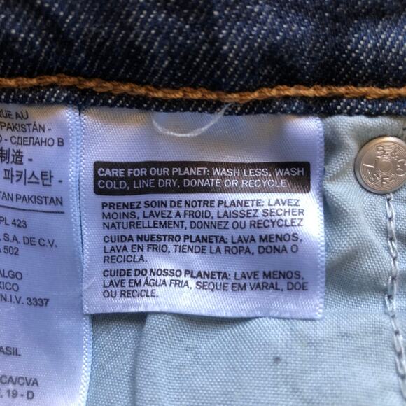 Levi's Blue Denim Jeans Wedgie Skinny High Rise Stretch Women's Size 24 - Picture 15 of 16